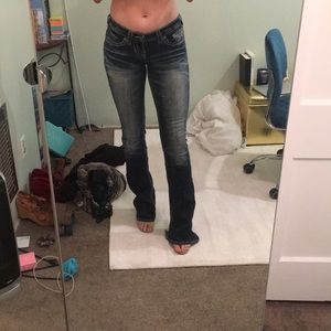 Big Star boot cut Blue Jeans Extra long